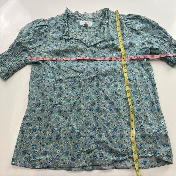 j.Crew women’s blue floral shirt S L86-18 - Picture 4 of 6